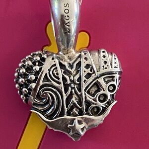 Lagos Hearts of Lagos Heart of Texas Caviar Sterling Silver Pendant